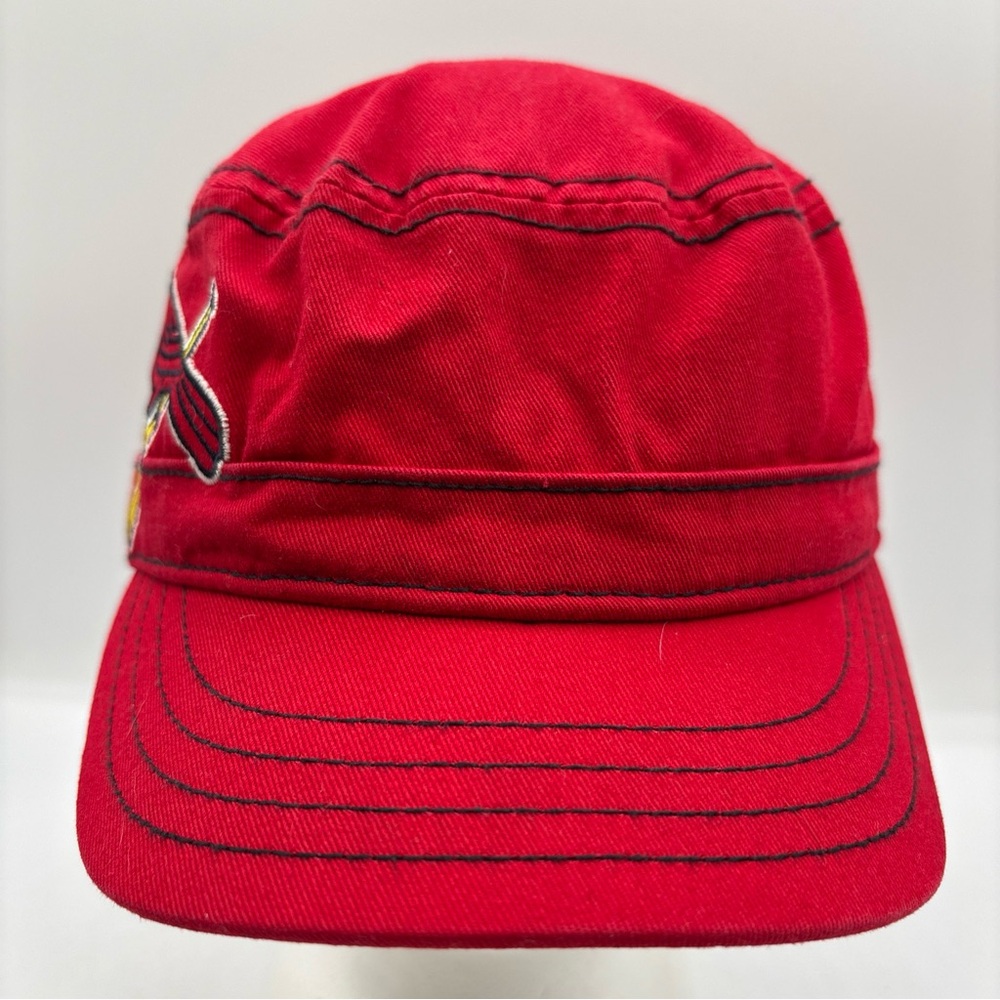 St Louis Cardinals MLB New Era Red Clovis Cadet Strap & Button Women’s Hat OSFM